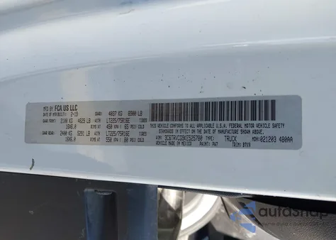 2019 Ram Promaster 2500 High Roof 136 Wb z USA, uszkodzony, nr VIN 3C6TRVCG9KE525780